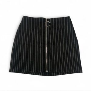 Forever 21 Black and White Striped Mini Skirt